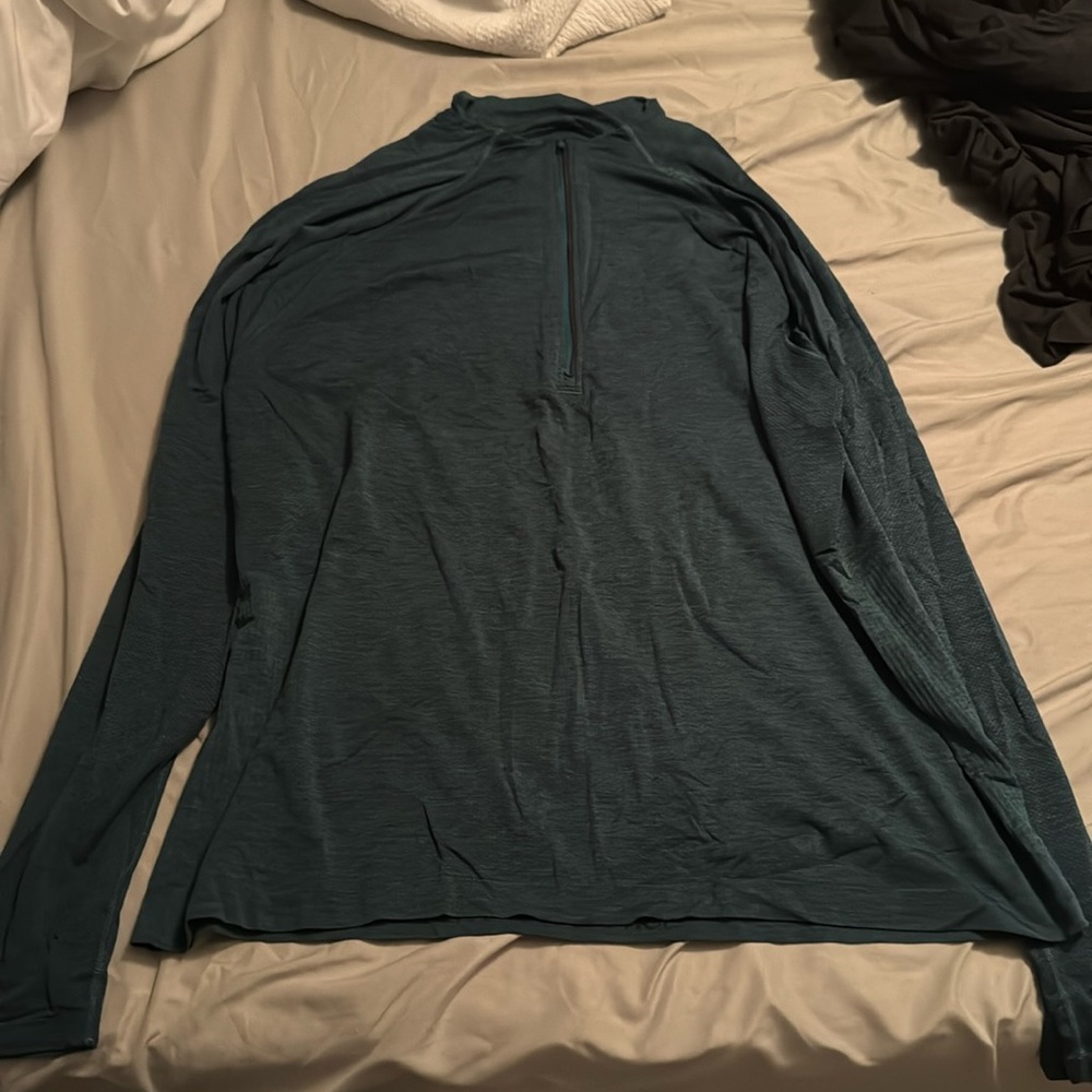 Lululemon metal vent tech half zip teal
